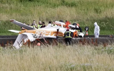 F-GCHO ACCIDENT SUR L’AUTOROUTE A4